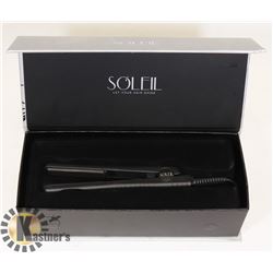 UNUSED SOLEIL MINI FLAT IRON-BLACK