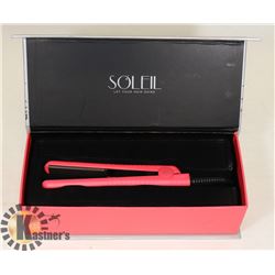 UNUSED SOLEIL MINI FLAT IRON-BLACK