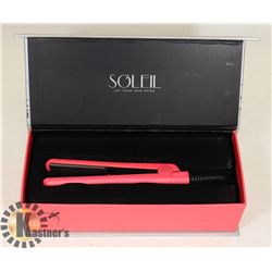 UNUSED SOLEIL MINI FLAT IRON-BLACK