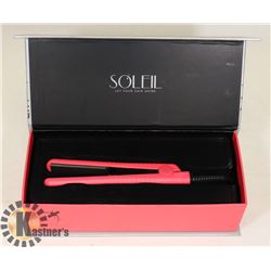 UNUSED SOLEIL MINI FLAT IRON-BLACK