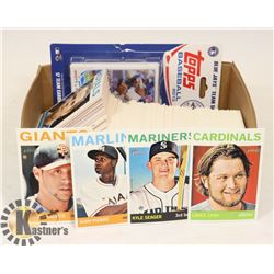 BOX OF BASEBALL CARDS
