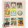 Image 1 : 9 VINTAGE RARE TEAM HOCKEY CARDS NHL