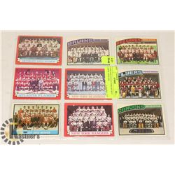 9 VINTAGE COLLECTORS HOCKEY CARDS 1970'S NHL