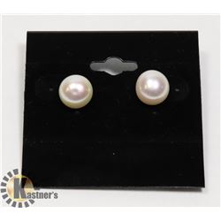 #174- FRESH WATER PEARL EARRINGS/ 9mm