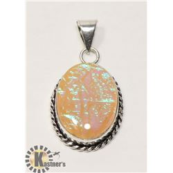 #103- AUSTRALIAN TRIPLE OPAL PENDANT