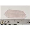 Image 1 : #199- PINK ROSE QUARTZ 2 POINT HEALING STONE 39.3g
