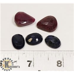#83- RED RUBY/BLUE SAPPHIRE 78.5 ct