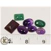 Image 1 : #87- RUBY/EMERALD/AMETHYST 94.5 ct