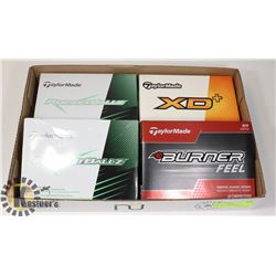 FLAT TAYLORMADE ASSORTED RECLAIMED GOLF BALLS