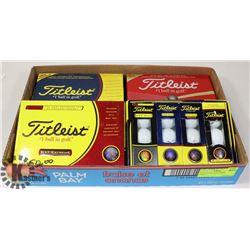 FLAT TITLEIST RECLAIMED GOLF BALLS