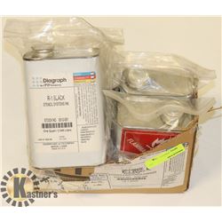 LOT OF 4 DIAGRAPH BLACK STENCIL INK