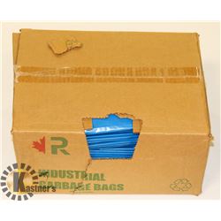 BOX OF 150 BLUE EXTRA STRONG RECYCLING BAGS