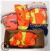 Image 1 : BOX OF ASSORTED SIZE HIGH VIS SAFETY VESTS AND