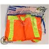 Image 1 : LOT OF 4 HIGH VIZ SAFETY VEST SZ L