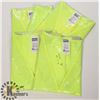 Image 1 : LOT OF 5  HIGH VIZ SAFETY VESTS SZ 2XL
