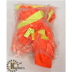 LOT OF 3 HIGH VIZ SAFETY SHIRTS SZ LG AND XL