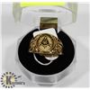 Image 1 : MASONIC MENS RING SIZE 11