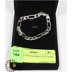 STERLING SILVER BRACELET MADE IN ITALY
