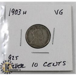 1903 CANADIAN DIME