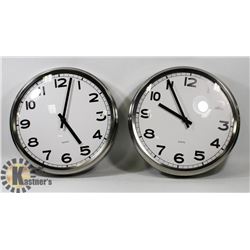 PAIR OF CLOCKS