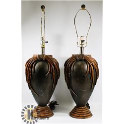 PAIR OF TABLE LAMPS 31" TALL