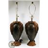 Image 1 : PAIR OF TABLE LAMPS 31" TALL
