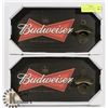 Image 1 : LOT OF 2 BUDWEISER BEER HANGING BOTTLE OPENERS