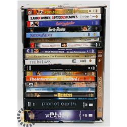 BOX OF ASSORTED DVD'S INCL. PLANET EARTH SET
