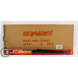 BOX OF 5 NEW 21" WIPER BLADES