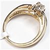 Image 5 : 41) 14K YELLOW GOLD DIAMOND RING,
