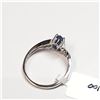 Image 4 : 55) 14K WHITE GOLD SAPPHIRE RING,