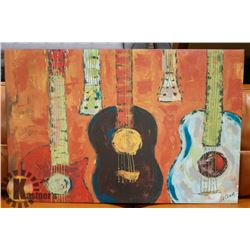 GUITAR STRETCHED CANVAS PIC - 36 X 24