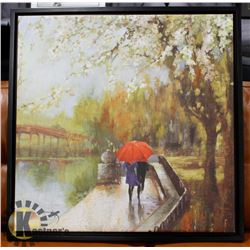 LOVING COUPLE STRETCHED CANVAS PIC - 29 X 29