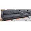 Image 1 : CHARCOAL FABRIC SOFA  77" AND LOVESEAT 54.5"
