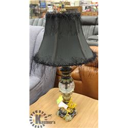 DECORATIVE VINTAGE-STYLE LAMP W/BLACK