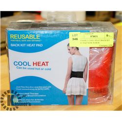 REUSABLE COOL HEAT BACK KIT HEAT PAD NEW IN BOX