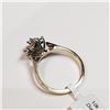 Image 4 : 50) 10K YELLOW & WHITE GOLD DIAMOND RING,