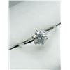 Image 4 : 40) 10K WHITE GOLD DIAMOND SOLITAIRE RING,