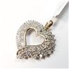 Image 3 : 54) 410K YELLOW & WHITE GOLD DIAMOND PENDANT,