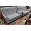 Image 1 : NEW GREY FABRIC SOFA 81", LOVESEAT 64", CHAIR 41.5