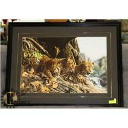 ESTATE PROFESSIONALLY FRAMED LEOPARD & T