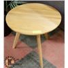 Image 1 : SHOWHOME WOOD SIDE TABLE, 19" DIAMETER X 18" HIGH