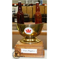 1970'S DOW'S KINGSBEER TROPHY STYLE BEER SIGN