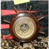 Image 1 : VINTAGE SHIPS WHEEL BAROMETER