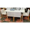 Image 1 : SHOWHOME TABLE & 4 CHAIR DINING SET,  60 X 36 X 30