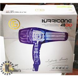 HURRICANE 4800 BLACK SALON QUALITY HAIR DRYER
