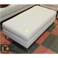 SHOWHOME FABRIC OTTOMAN, 47 X 26 X 16