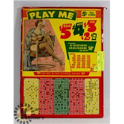 1950'S PINUP GIRL GENERAL STORE GAMBLING GAME