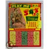 Image 1 : 1950'S PINUP GIRL GENERAL STORE GAMBLING GAME