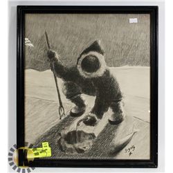 1900'S GABRIEL GELY INUIT PICTURE WITH COA